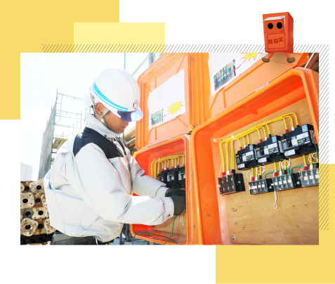 仮設電気設備工事