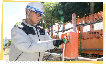 仮設コンセントボックスの使用の仕方