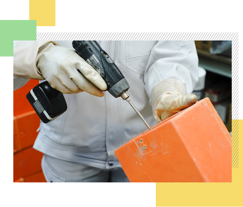 仮設資材のメンテナンス